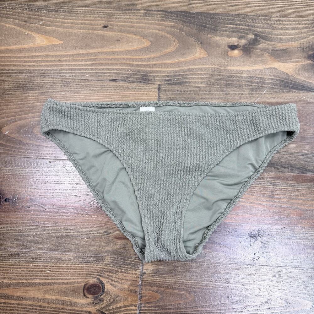 aerie Bikini Bottom Green Texture Size Medium